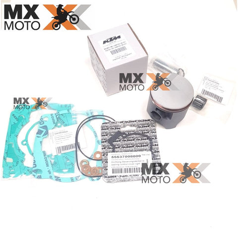 Kit Pistão e Anéis Letra B (71.935mm) + Jogo Junta Superior Original KTM 2T (carb. e Inj.) 300 XC/SX 16 a 22 / 300 EXC / TPI 17 a 23 - Husqvarna TX 300 16 a 22 - TE / TPi / Pro 300 17 a 23 - GAS GAS EC/EX 300 21 a 23 - 00050000266 / 55630307110 II