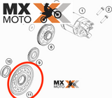 Engrenagem de Partida Original KTM 450 SXF / XCF 16 a 23 / 450 EXCF 17 a 20 / 500 EXCF 17 a 23 / HUSQVARNA 450/501 17 A 23 - Gas Gas EC450F/500F EX450F MC450F 21 a 24 - 79440020133