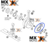 Rolamento Virabrequim Lado Direito Original KTM 2T EXC / XCW / TPI - 2004 a 2024 - Husqvarna 2T TE/TX 14 a 24 - Husaberg 2T TE 11 a 14 - Gas Gas EC250/300 EX250/300 MC250 2021 a 2024 - 0625623204