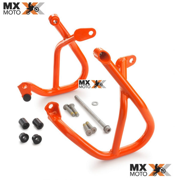 Protetor de Motor Inferior Laranja ( Gaiola Tubular ) Original KTM 690 ENDURO R / SMC R 2019 a 2024 - 76912968044EB