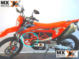 Protetor de Motor Inferior Laranja ( Gaiola Tubular ) Original KTM 690 ENDURO R / SMC R 2019 a 2024 - 76912968044EB