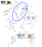 Parte de Baixo da Caixa do Filtro de Ar Laranja Original KTM SX/SXF 23-24, EXC/EXCF 24 - A46006001000EB