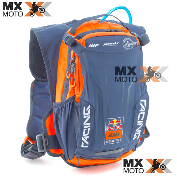 ( No Pix R$ 1499,00 ) Mochila de Hidratação Original KTM Team Baja Red Bull 2 Litros modelo 2024 (Preta e Laranja) - 3RB240001700