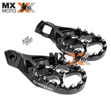 Pedaleira em Alumínio Cor Preta para KTM SXF / XCF 23 a 25 - EXC / EXCF 2024 - HUSQVARNA FX / TC / TX 23 a 25  - FE / TE 2024 - GAS GAS Todas 2T e 4T 250/300/350 2024