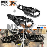 Pedaleira em Alumínio Cor Preta para KTM SXF / XCF 23 a 25 - EXC / EXCF 2024 - HUSQVARNA FX / TC / TX 23 a 25  - FE / TE 2024 - GAS GAS Todas 2T e 4T 250/300/350 2024