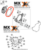 O´ring / Anel da Tampa da Embreagem Original KTM 2T e 4T 2024 - Husqvarna 2T e 4T 2024 - GAS GAS 2T e 4T 2024 - A48030027000