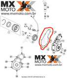 Junta da Tampa da Ignição / Magneto Original KTM 4T 250/350 EXCF 2024 / SXF - XCF 250 / 350 23 a 24 - Husqvarna FE 250 / 350 2024 - FX 350 23 a 24 - FC 250/350 23 a 24 - GASGAS 4T 2024 - A46030040000