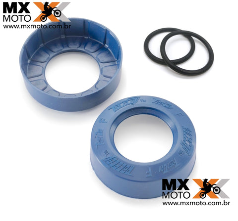 Conjunto de Tampas de Proteção do Rolamento da Roda Dianteira Original KTM / HUSQVARNA  Azul - 26509915000HA