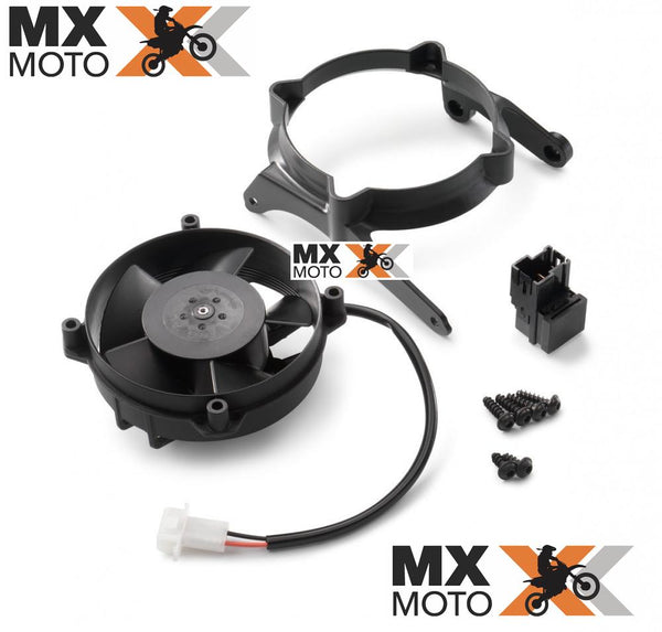 ( No PIX R$ 899,00 ) Ventoinha / Ventilador Original com suporte e Relé para KTM EXCF 250 a 500 2017 a 2023 - Husqvarna FE 250 a 501 16 a 23 - GAS GAS 21 a 23 EC250F/350F/450F - 79735941044