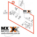 Pinça de Freio Traseiro Original KTM Brembo KTM 2007 a 2023 - Husqvarna 14 a 17 - Husaberg 11 a 14 - GAS GAS e HUSQVARNA - ( transformar Bracket para Brembo ) - 54813080101 / 79613080001