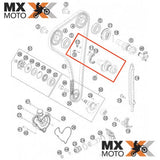 Comando de Válvula De Exaustão/Escape Original KTM 350 4T XCF-W / EXC-F 2012 a 2016 - Husqvarna FE 350 14 a 16 - Husaberg FE 350 13 - 72036010044