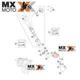 Plug / Conector Fêmea de Acoplamento Rápido Mangueira de Combustível Rottweiler Performance em Aço Inoxidável CNC para KTM / Husqvarna / Gas Gas.