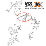 Rabeta Preta Inferior / Paralama Inferior ( preto ) sem Lanterna Original KTM EXCF / XCFW 08 a 11 / Husaberg 11 e 12 (EU)  - 78008016000